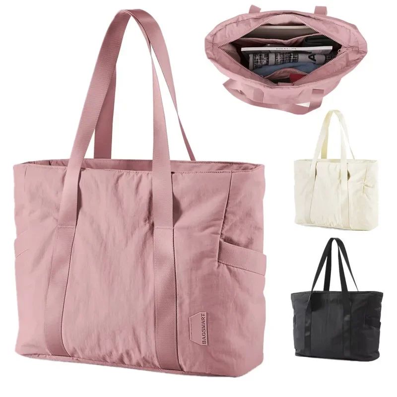 Backpack Diaper Bag - กระเป๋าโท้ทสำหรับผู้หญิง กระเป๋าใส่แล็ปท็อปสำหรับเดินทางไปมหาวิทยาลัย กระเป๋าใส่ผ้าอ้อม กระเป๋าโยคะ กระเป๋าสะพายไหล่ พร้อมสายรัดสำหรับเสื่อโยคะ