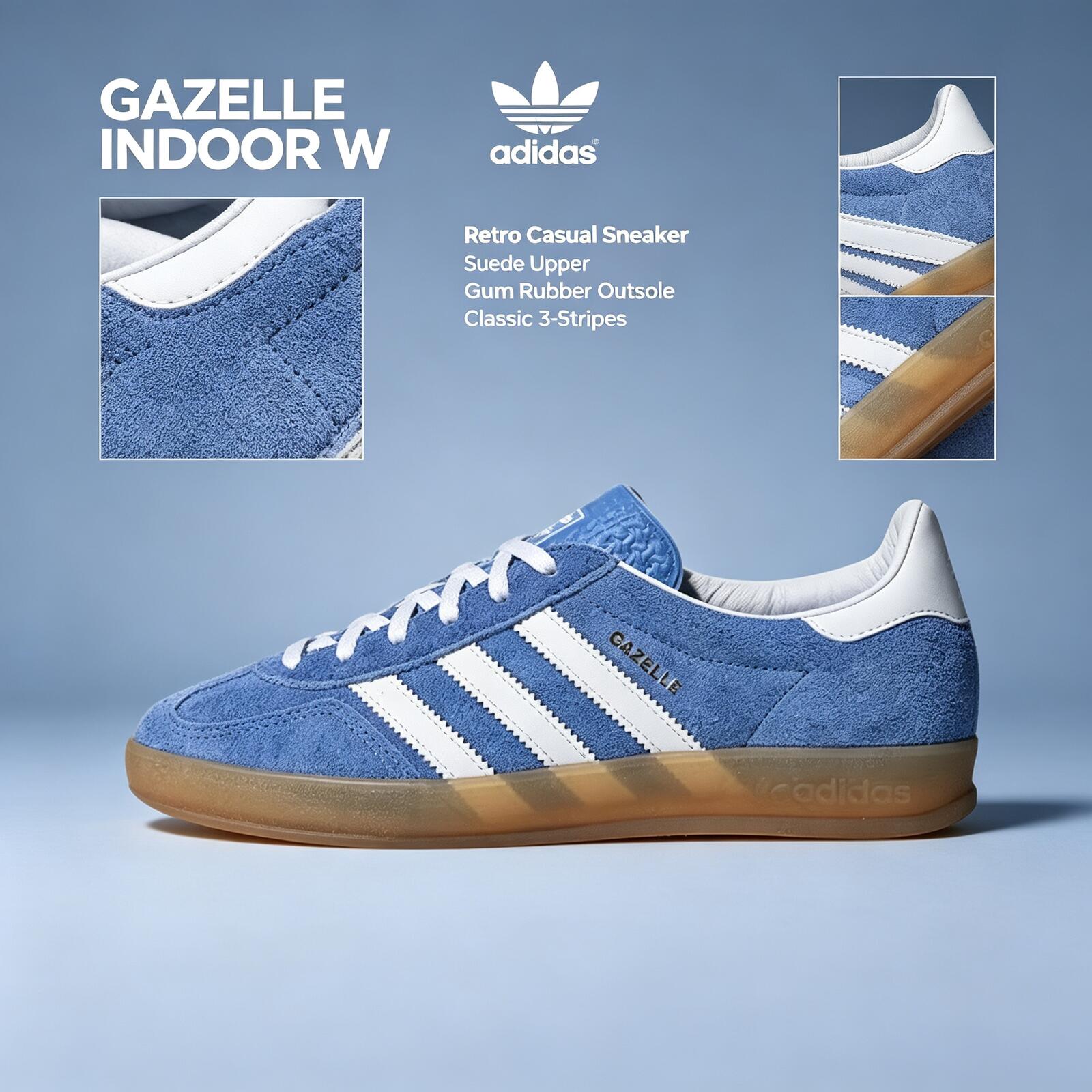 อาดิดาส กาเซลล์ อินดอร์ ดับเบิ - Adidas Shoes Gazelle บทวิจารณ์และราคา