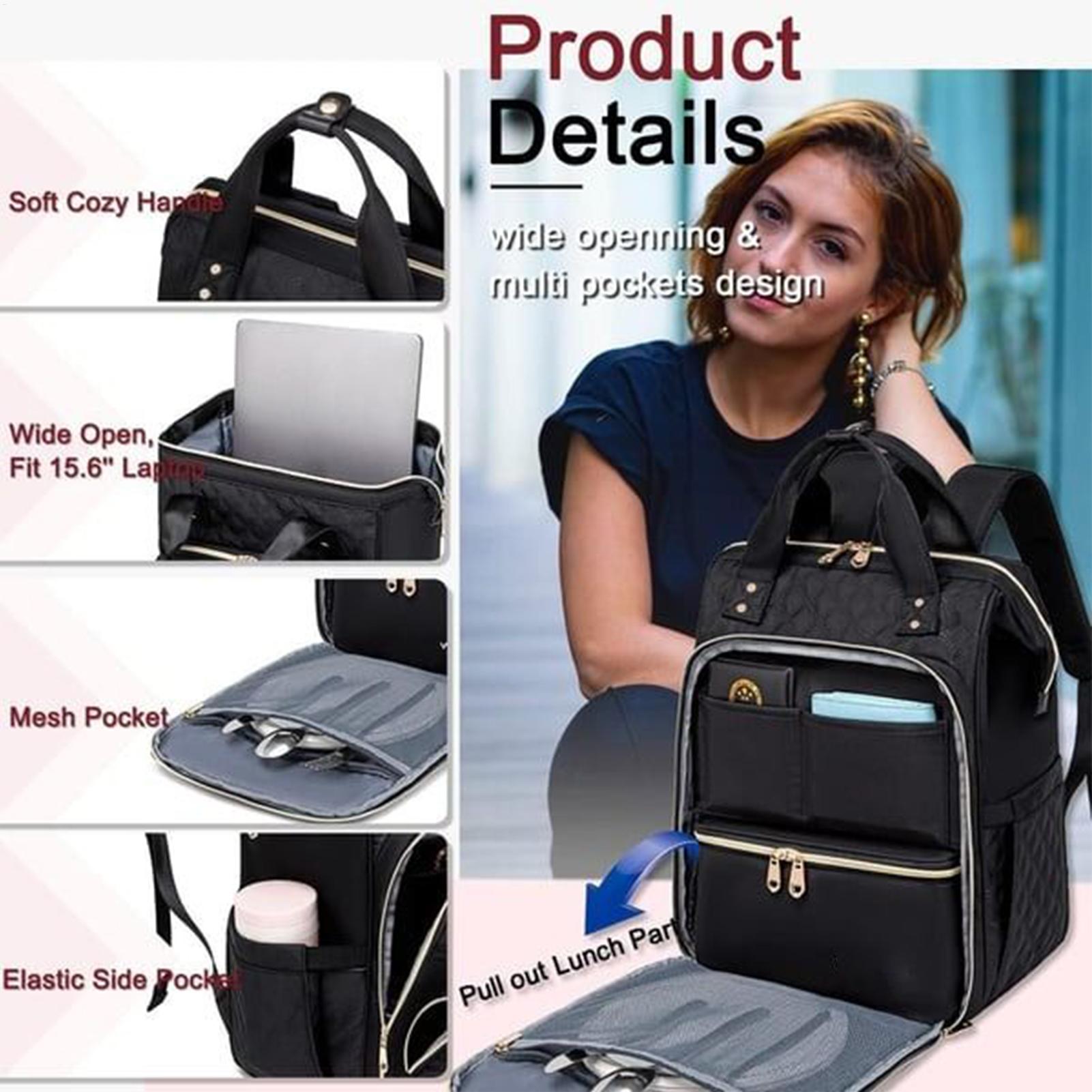 กระเป๋าเป้สะพายหลัง 2-in-1 สำห - Laptop Backpack 15.6 บทวิจารณ์และราคา